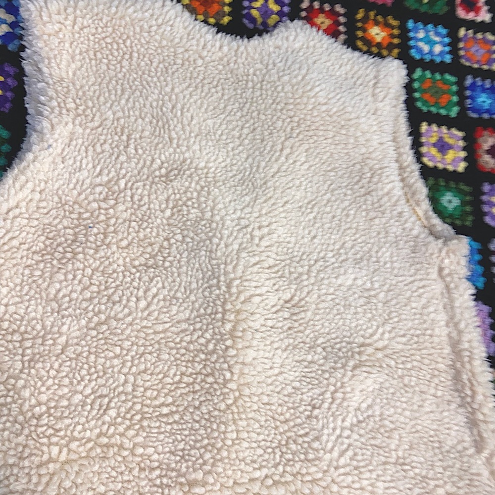 70s vintage Wrangler Junior Sherpa vest